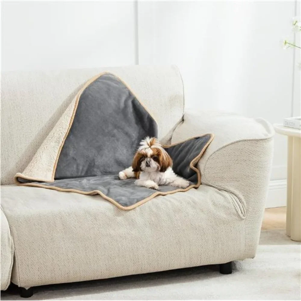 Waterproof Dog Blankets for Small Dogs - Small Cat Blanket Washable for Couch
